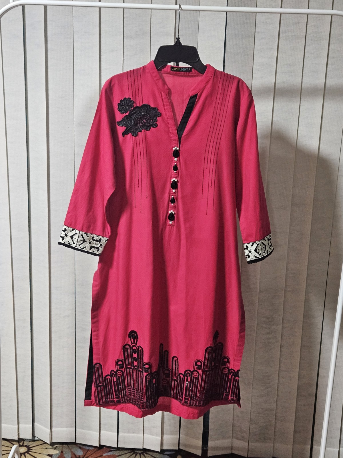 Limelight Pink Indian Pakistani Kurta Dress Women’s Size Small Kameez 1 Piece