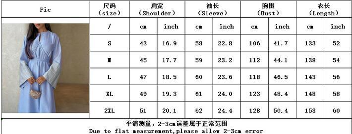 Elegant Women Dress Robe Muslim Abaya Lace Up Arab Long Sleeve Embroidery Burqa