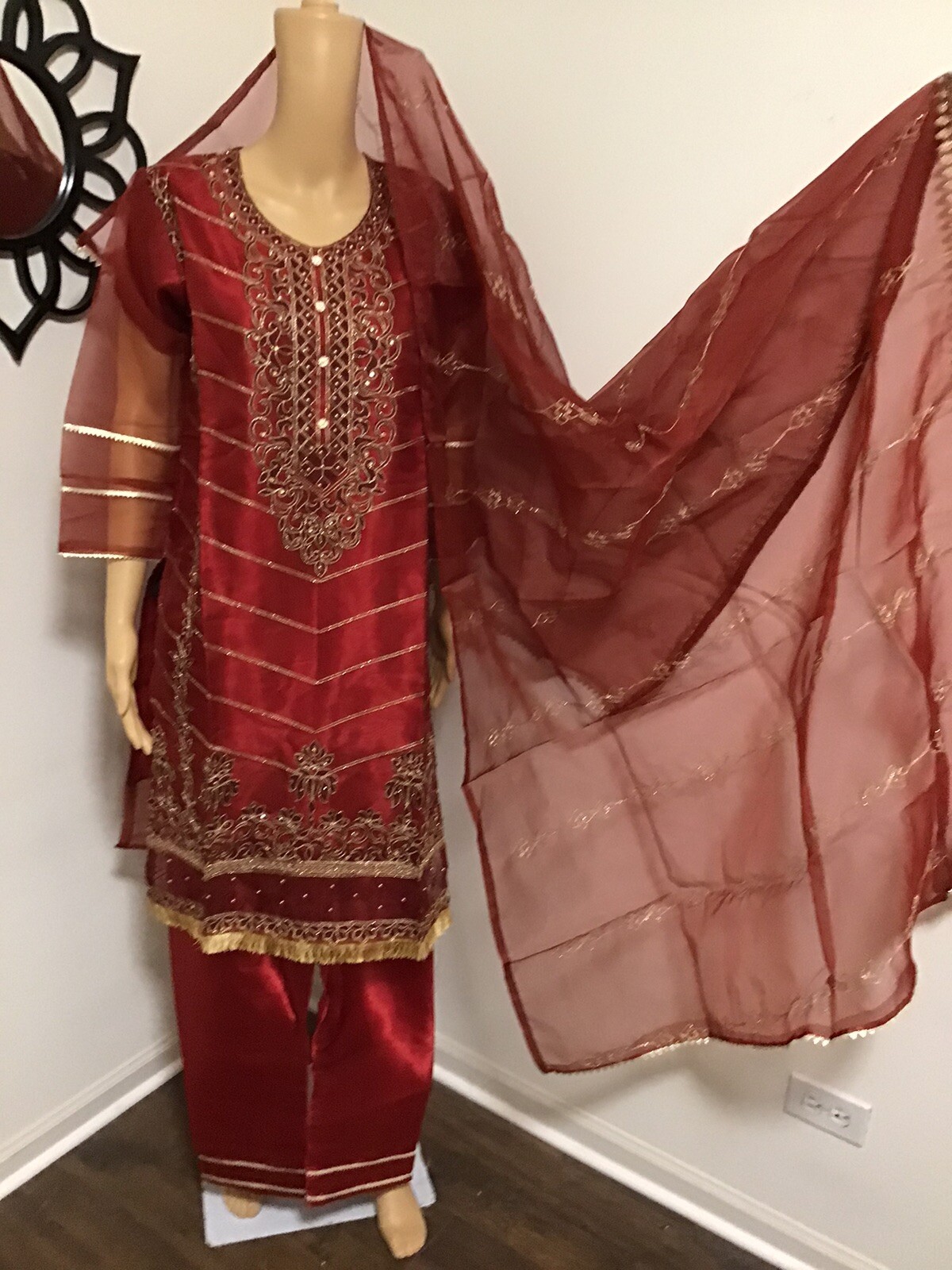 ETHNIC FANCY PARTY DESIGNER TRENDY SALWAR KAMEEZ 3PC SMALL