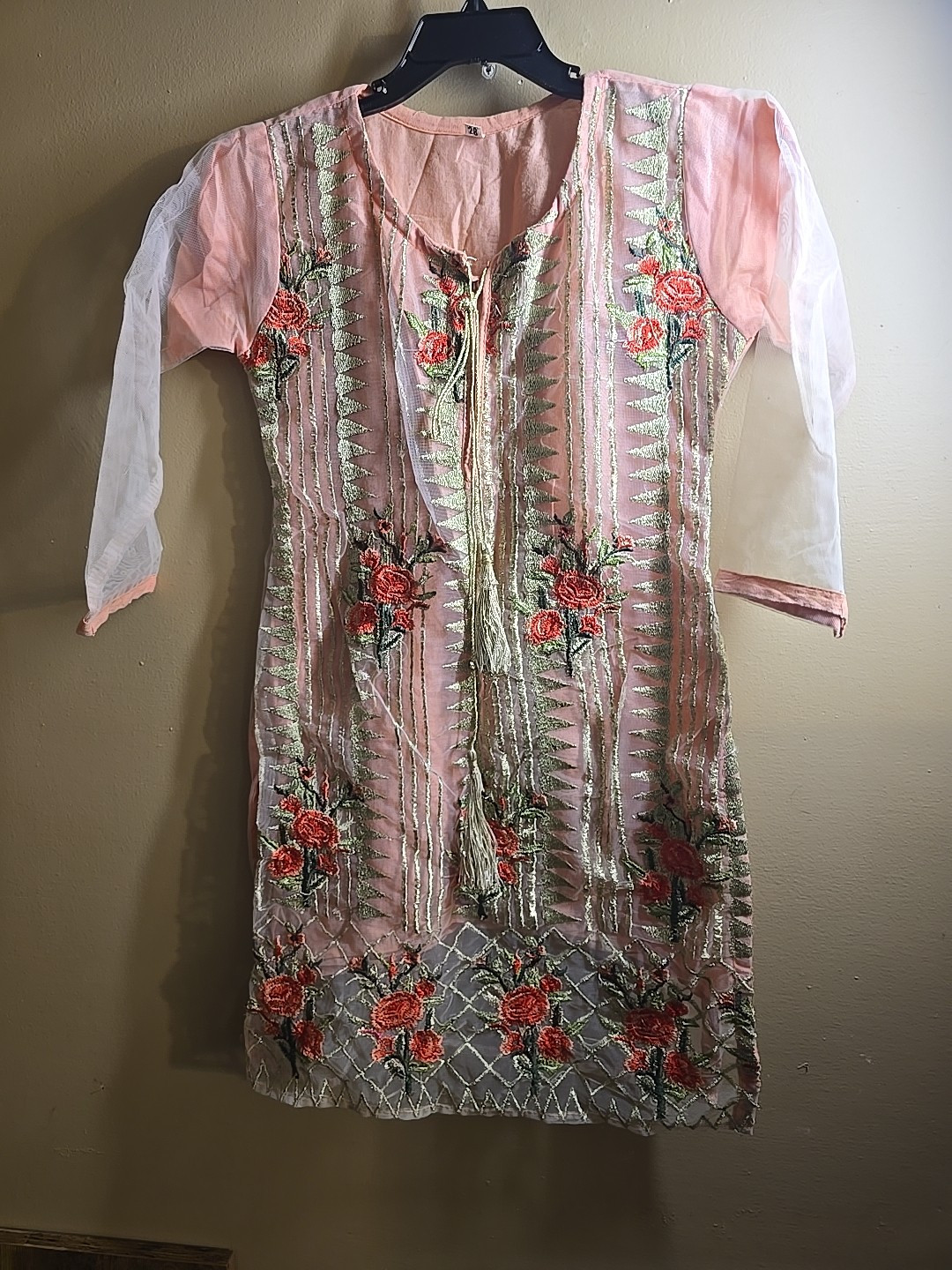 Girls Kurta Dress Euro Size 28 Euc/ USA8/10
