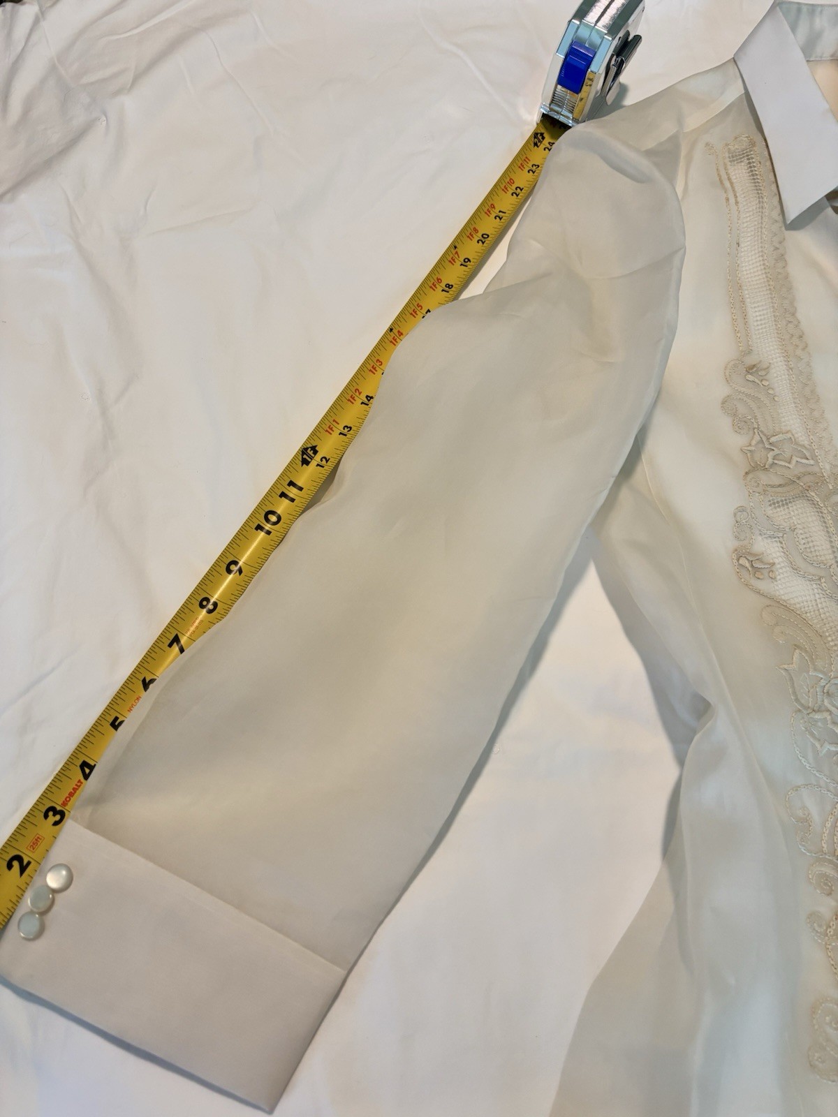 Barong Tagalog For Men (MEDIUM/SMALL) Off White
