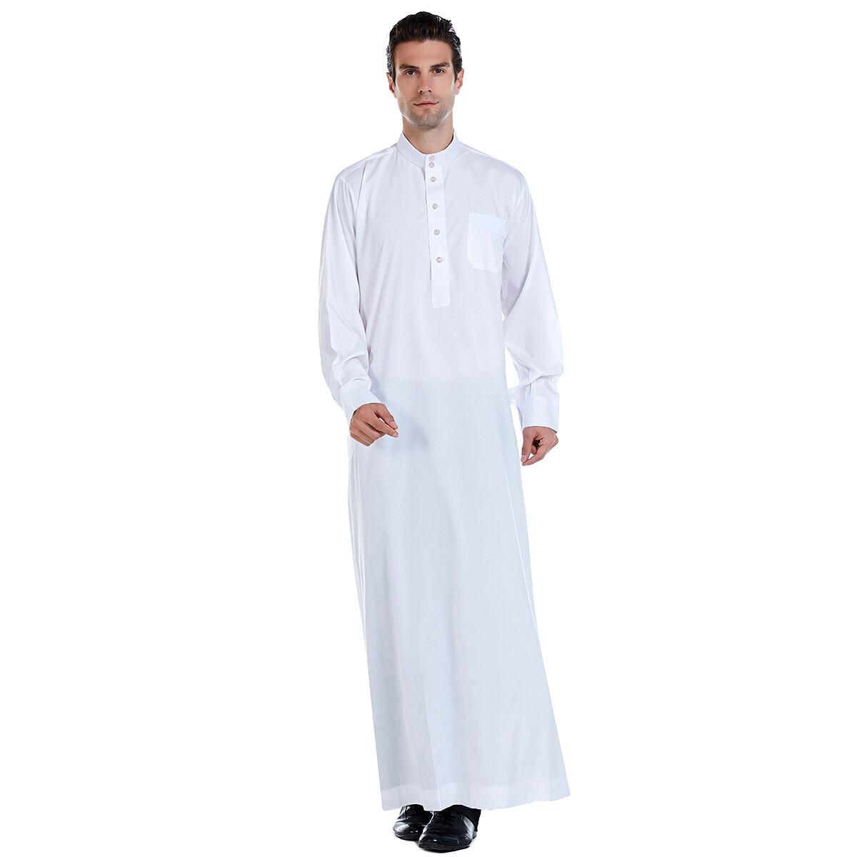 Morocco Rope Long Muslim Dress Saudi Arab Dubai Thobe Abaya for Men Clothes