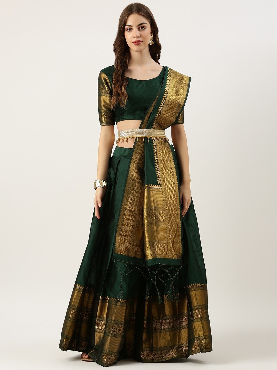 lehenga choli fully stitched wedding party wear silk lehenga choli with dupatta