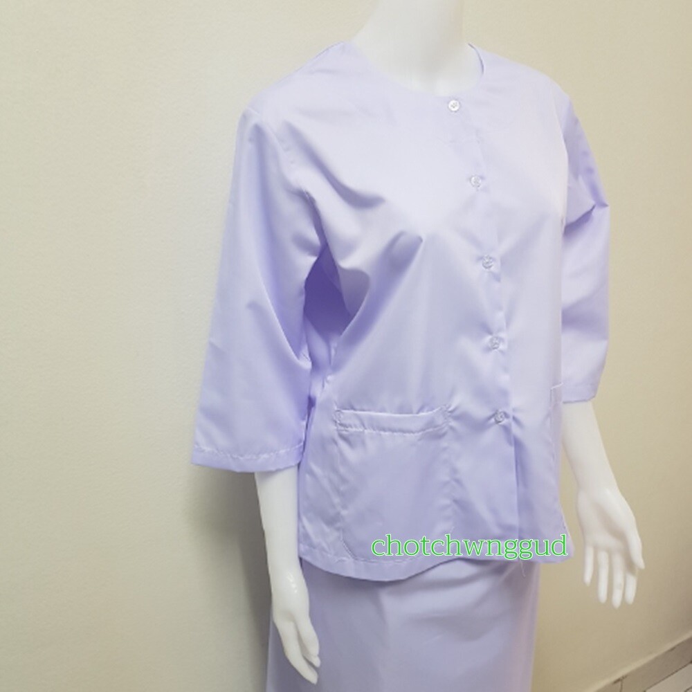 Buddhist Clothes Meditation Practice Dhamma Shirt Women White Toray Fabric
