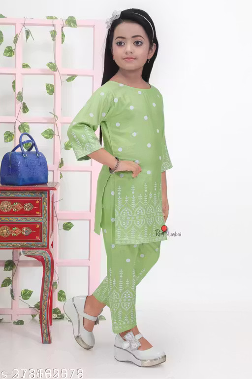 Trendy Printed Kurta Set for Girls_Comfortable Ethnic Wear for Festivals & Daily