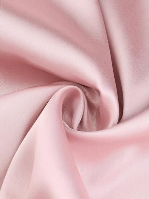 Plus Size Satin Silk Nightgown for Women Pleated Loose Sleepwear 4X Pink