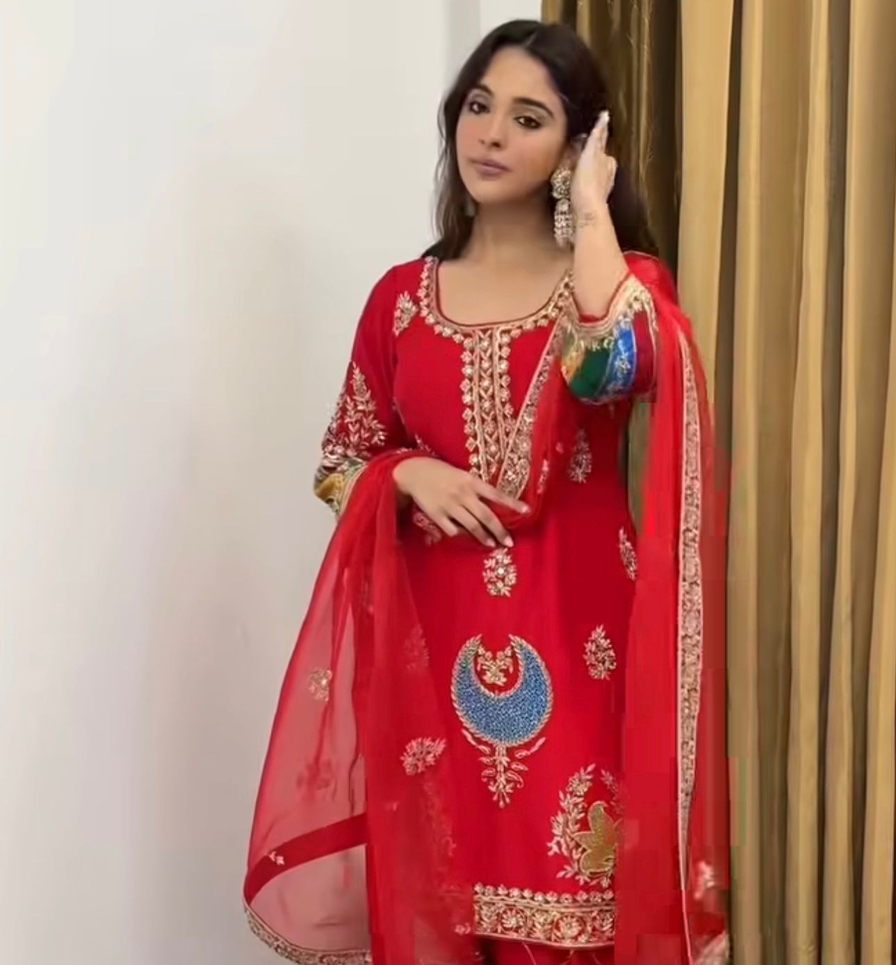 Launching New Designer Party Wear Look Top , pent and Dupatta