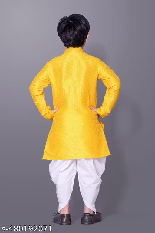 Boy Kurta and Pajama set– Ethnic Wedding Festive Wear, Kids Boys Kurta Dhoti set