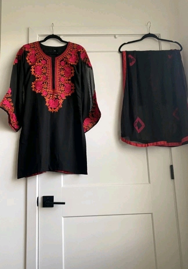3 PIECE PAKISTANI DESIGNER FARSHI SHALWAR SUIT