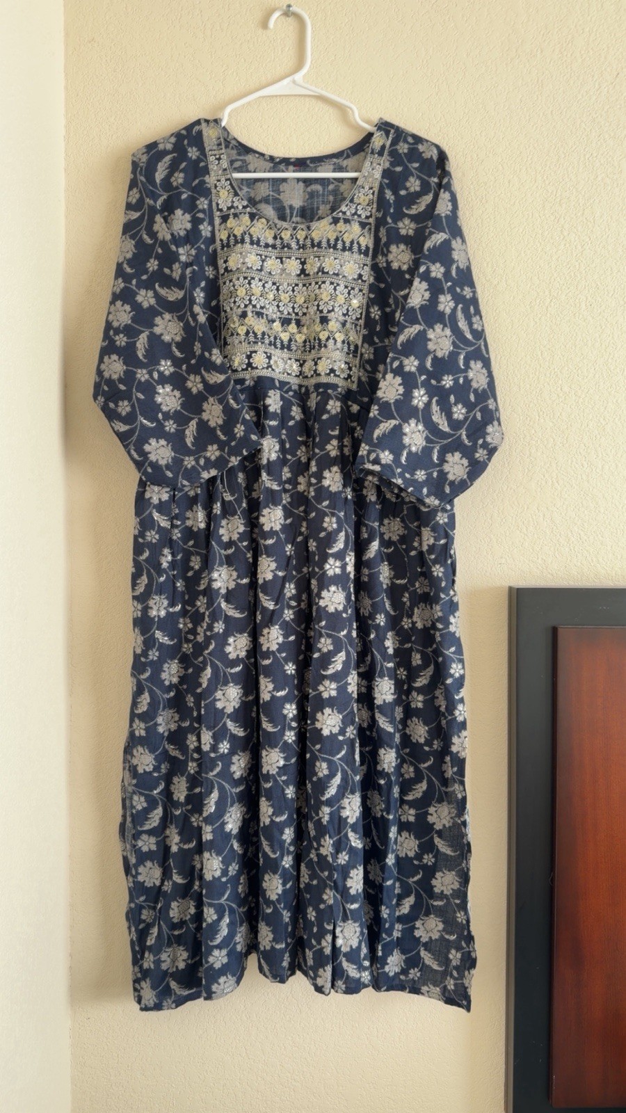 Beautiful Dress With Embroidered Work