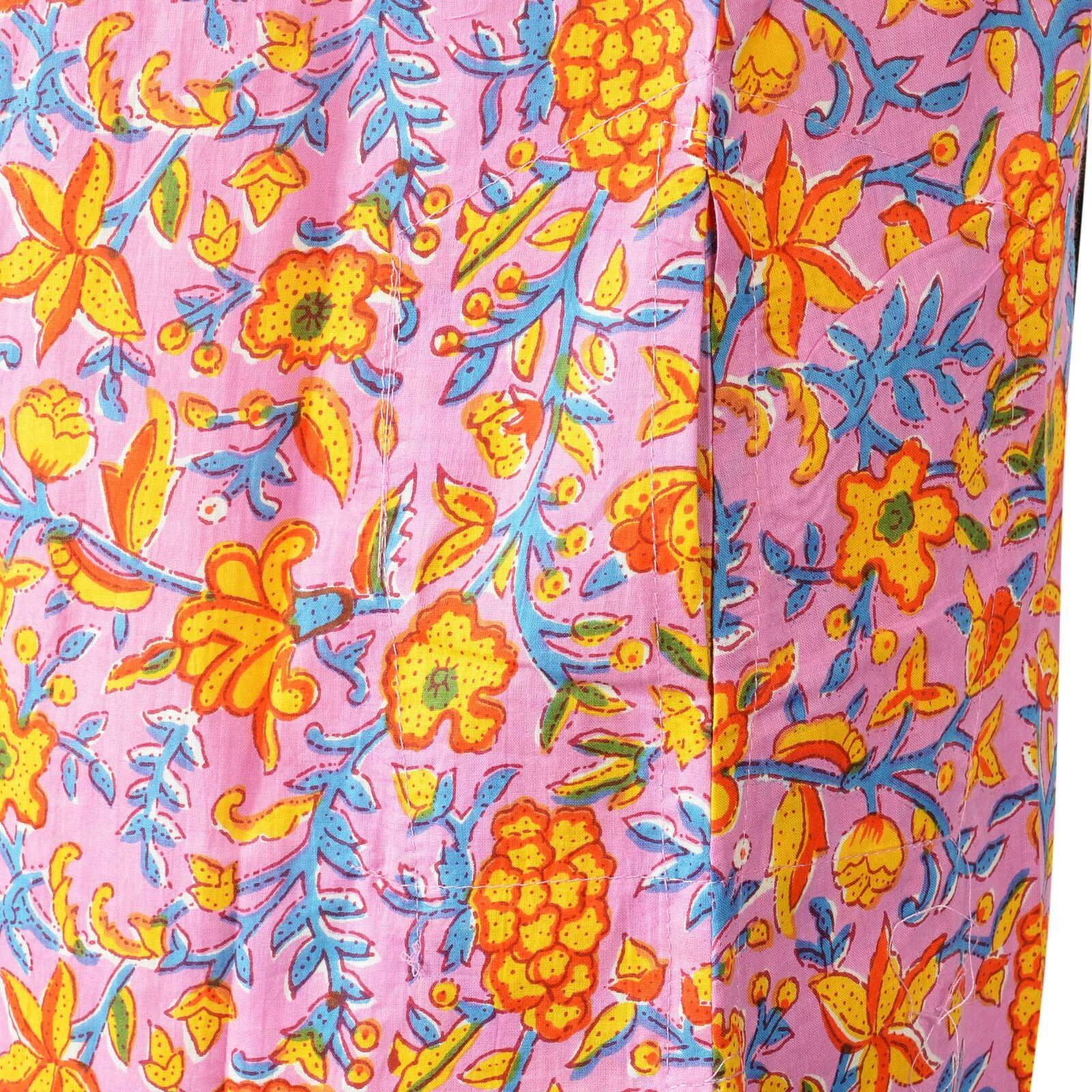 SRISHTI- M-97cm Cotton Kurti Floral Print Lavender/ FREE SHIP