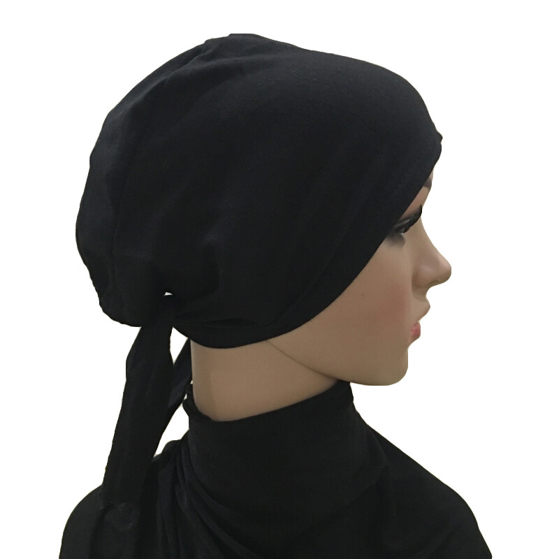 Muslim Women Hijab Hat Underscarf Inner Ninja Cap Beanie Bonnet Bone Tube Turban