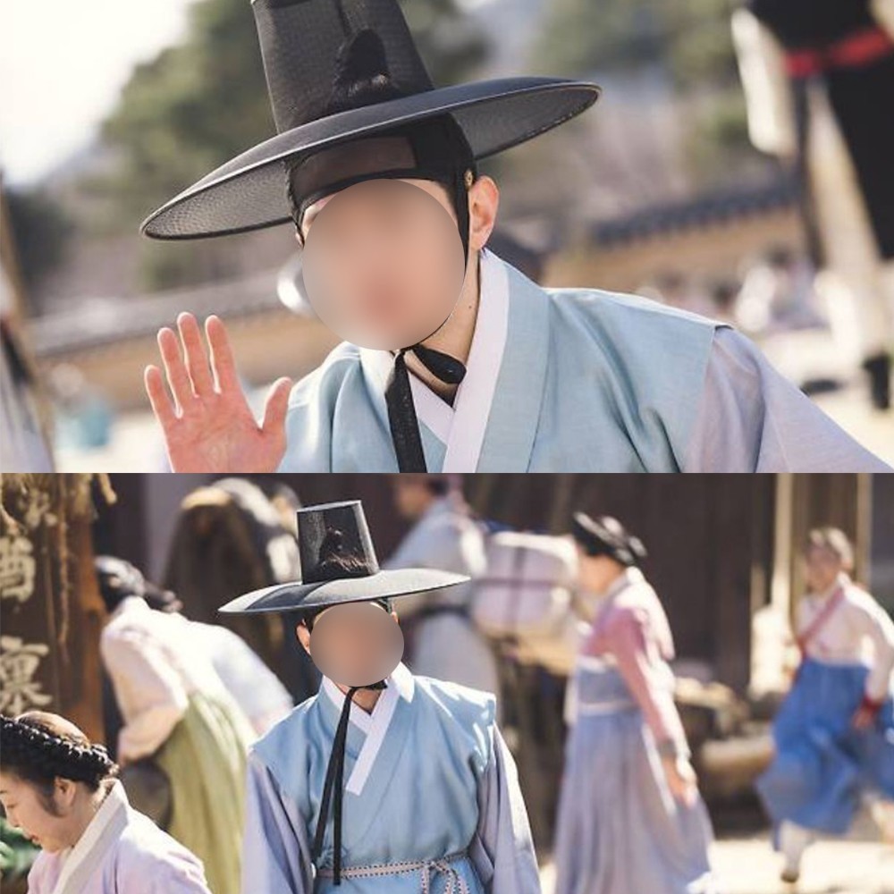 Traditional Korean hat GAT Joseon Dynasty costume for adult men saja boys