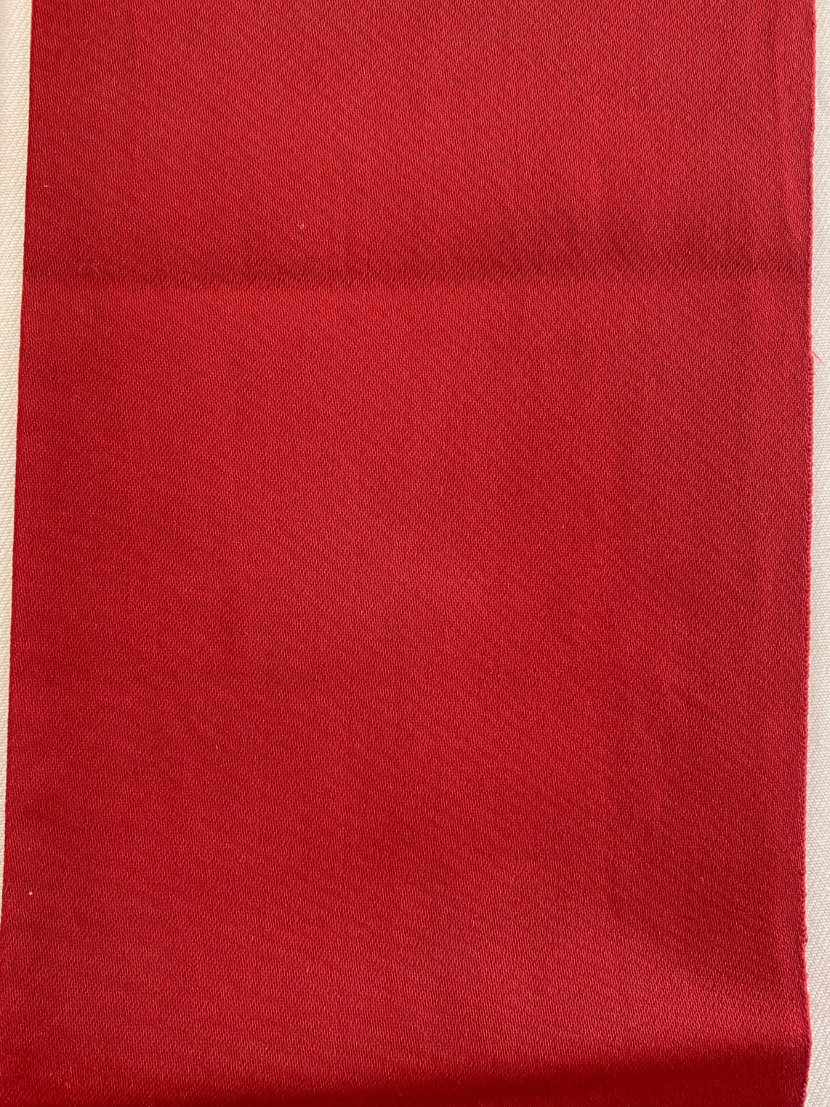 Japanese Vintage Kimono Nagoya Obi Silk Red Traditional Authentic 136x 11in