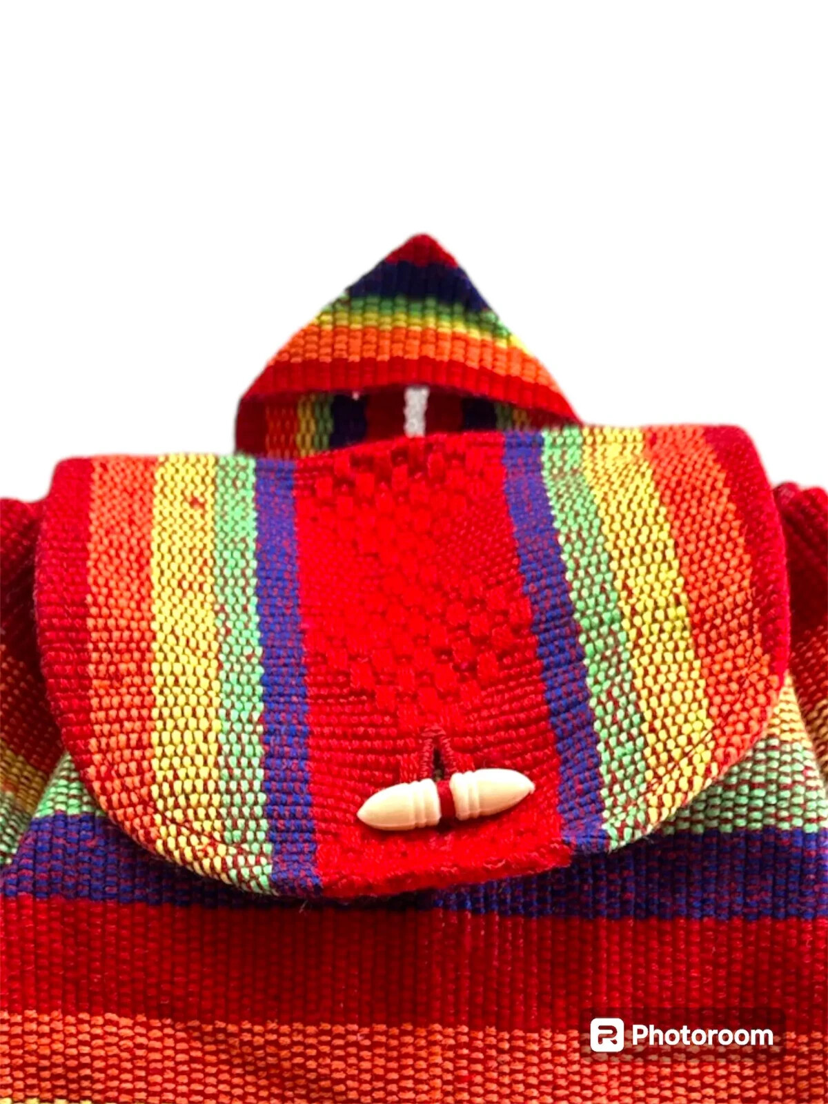 BACKPACK , HIPPIE GEAR , MEXICAN MADE , AUTHENTIC PINZON , RAINBOW