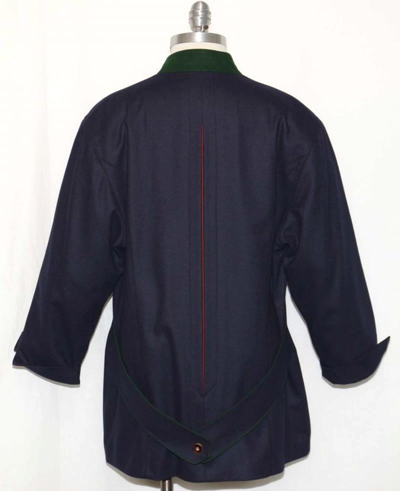 JULIUS LANG ~ BLUE Boiled WOOL German Hunting WINTER Sport Dress JACKET 42 16 L