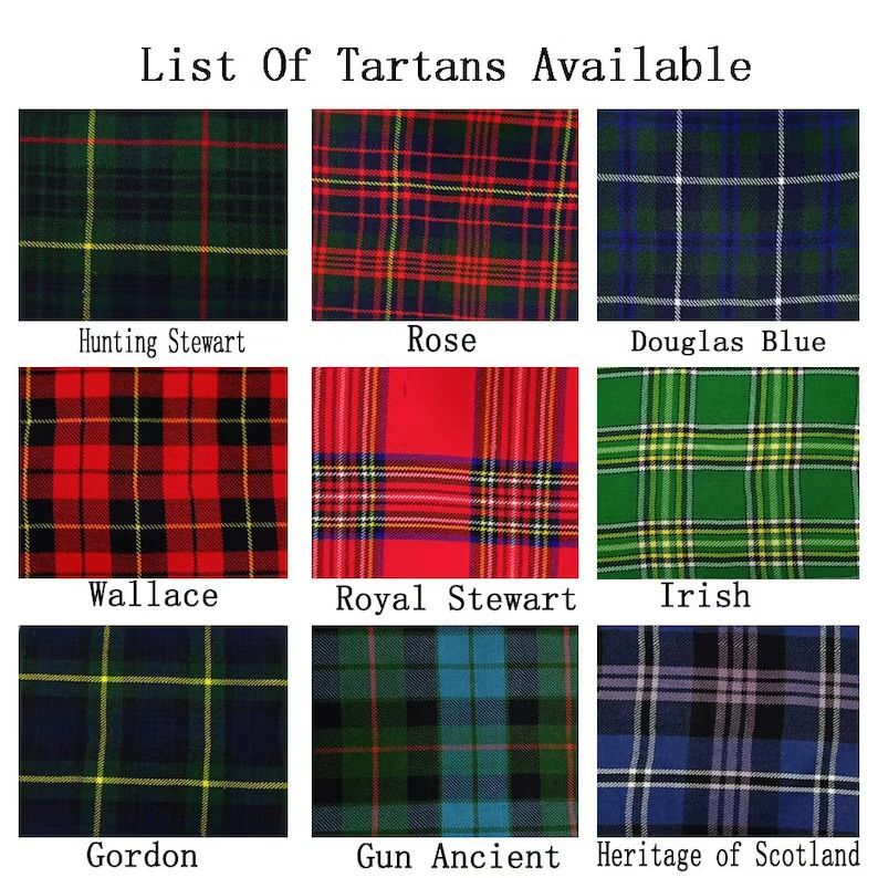 Men’s Scottish Argyle kilt Jacket Outfit 13 Pieces Tartan Shoes Wedding Kilt Set