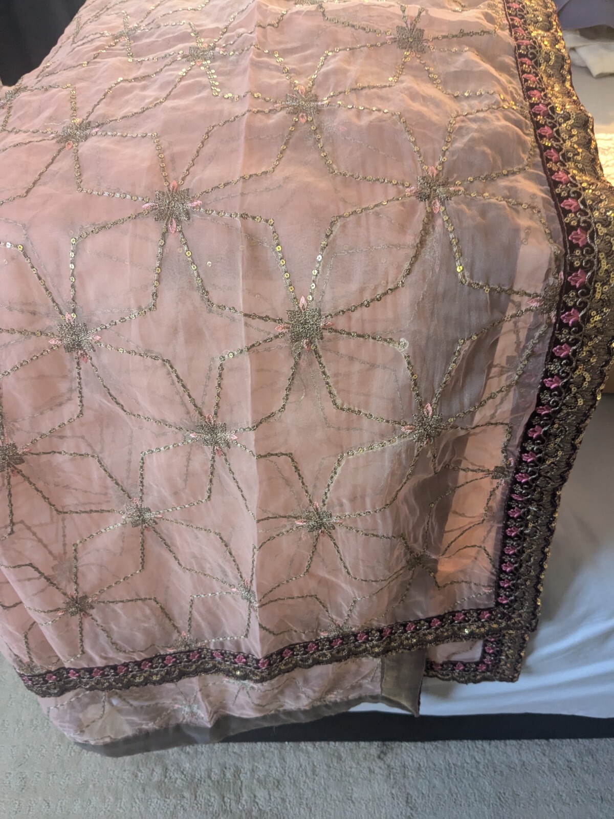 3 piece designer red velvet pakistani suit