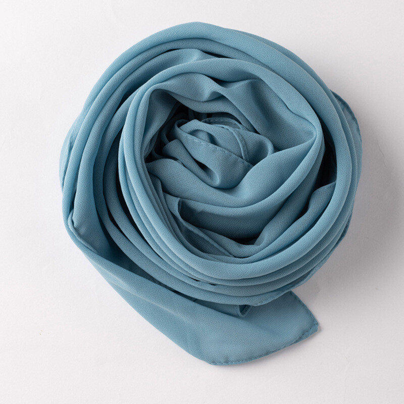 Islamic Square Scarf Women Solid Hijab Muslim Lightweight Scarves Arab Khimar