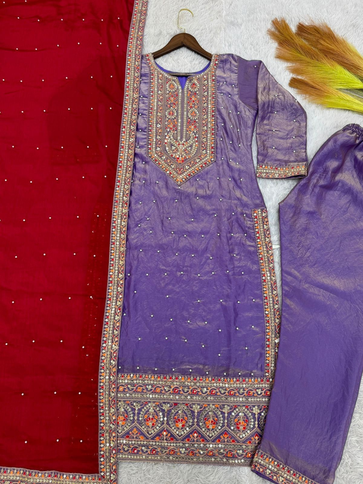 Designer Indian Pakistani top pent Bollywood Dress Party Wear Suit wedding