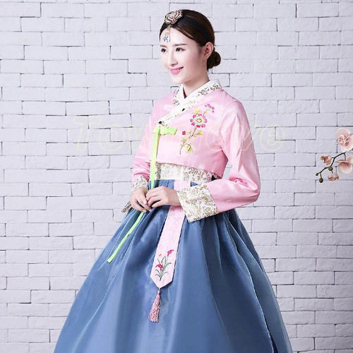 New Traditional Korean Hanbok Dress Korean Folk Stage Dance Costume Hanbok Dress