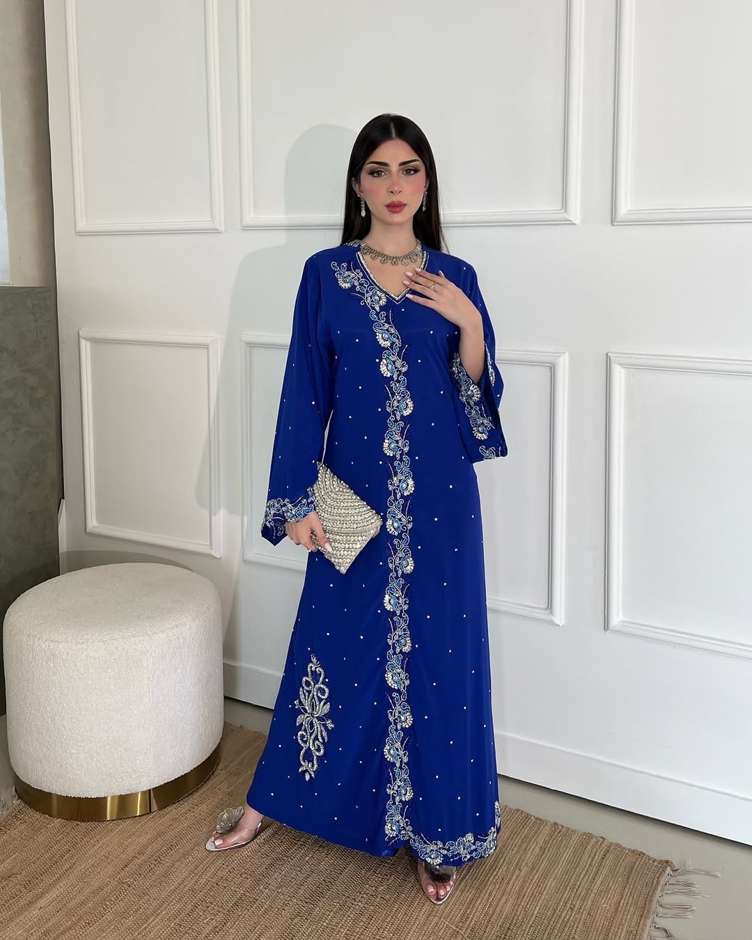 Blue Islamic Clothing Caftan Abaya Isalmic Evening Caftan Abaya Robes