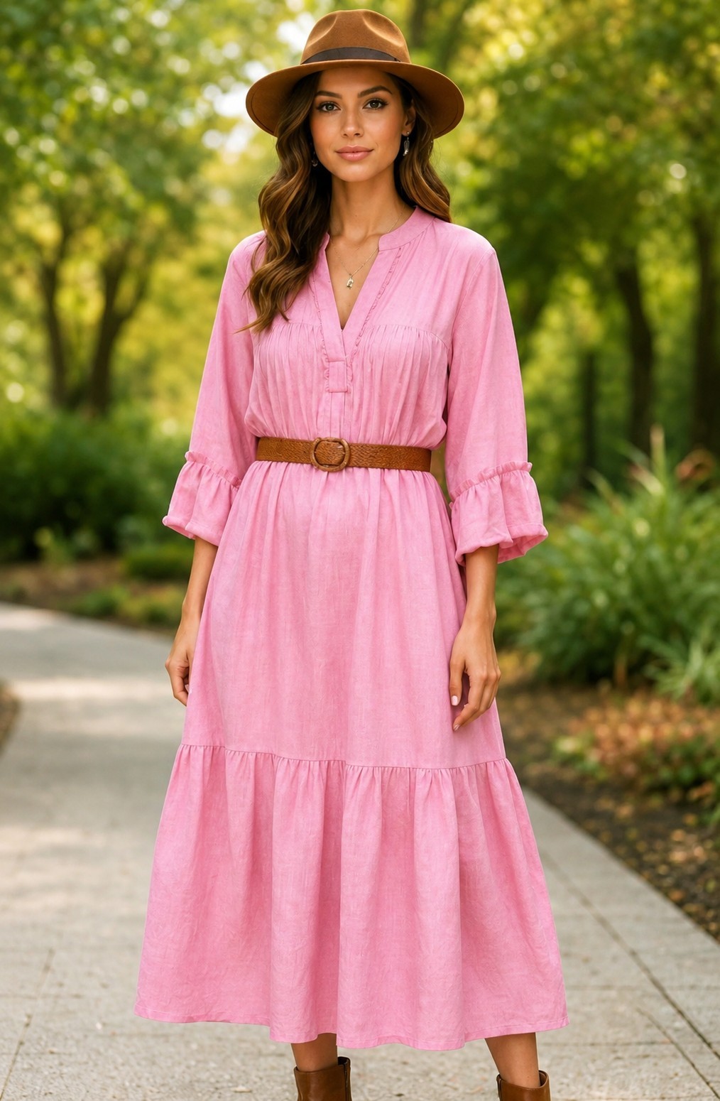 Premium 100% Khadi Cotton Maxi Dress | Boutique Finish | Relaxed Fit | Comfortab