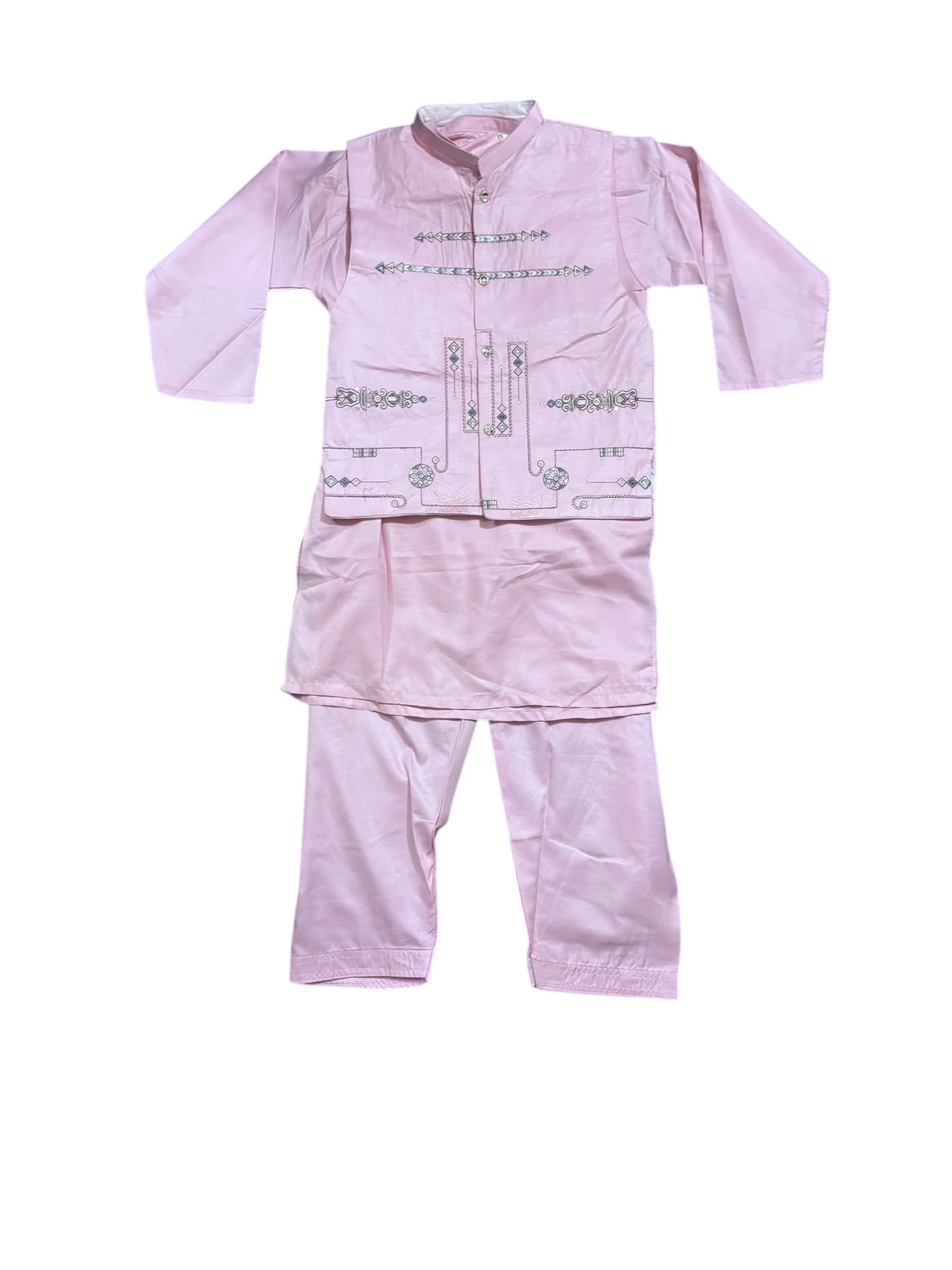Traditional Kurta, Pajama and Coat Set for Boys, Cultural Wear, 309