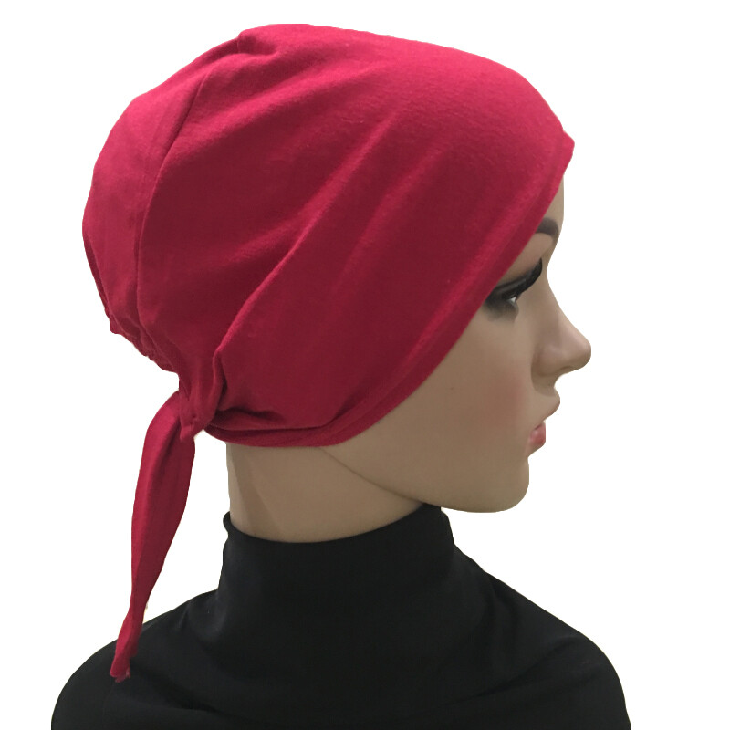 Plain Women Underscarf Hijab Muslim Bone Bonnet Inner Cap Tube Nijna Hat