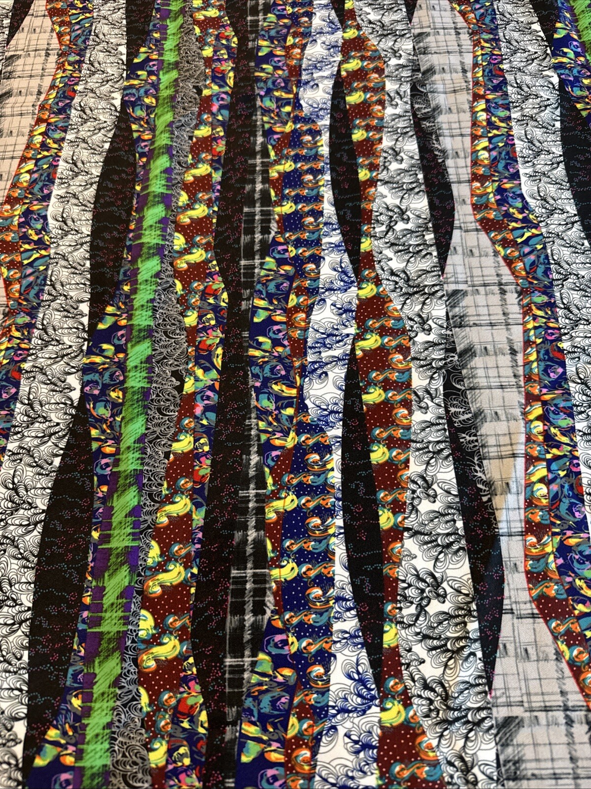 Nicole Miller Craft Fabric 36 x 60 Stripes Modern Polyblend Pieced Patterns