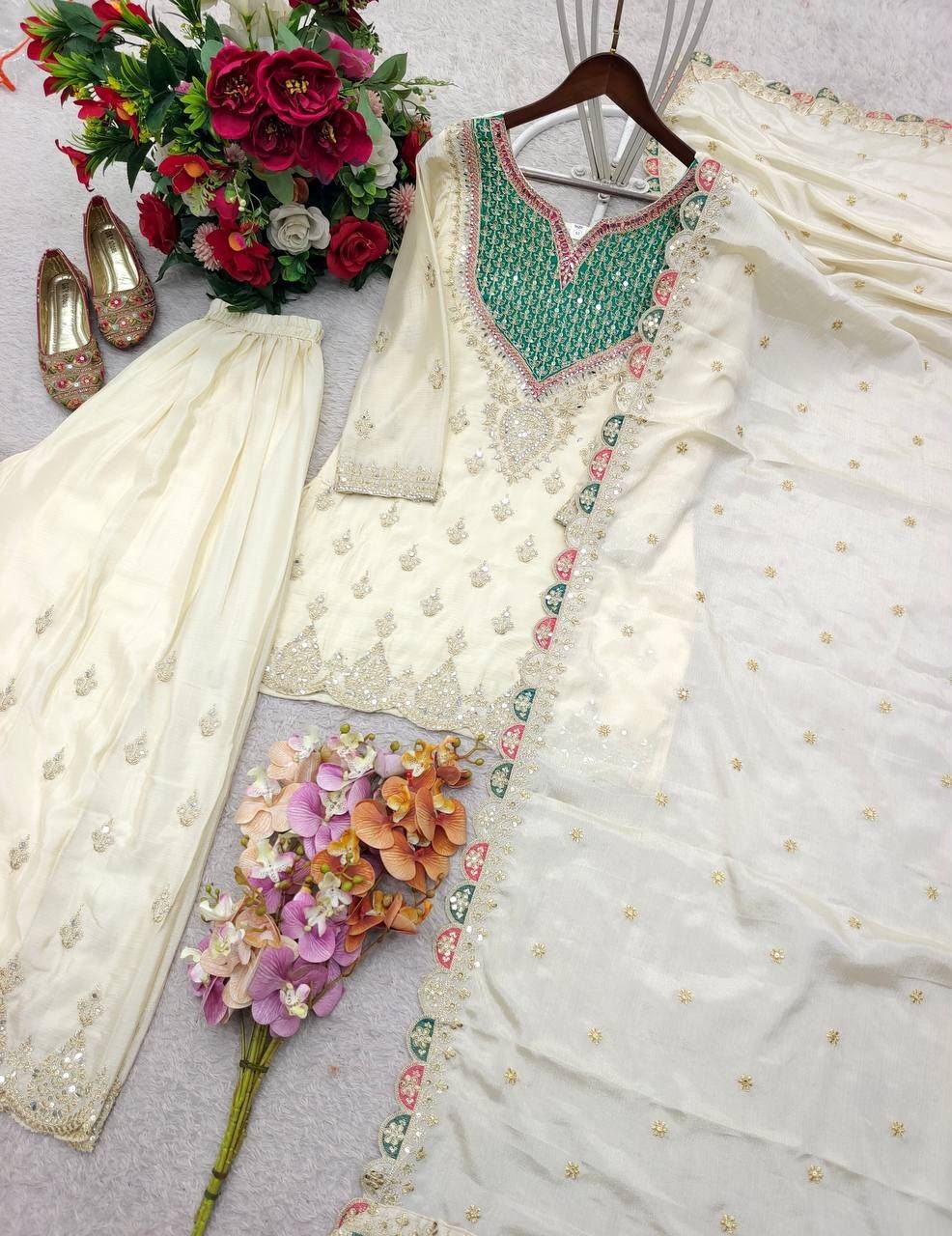 Designer Indian Pakistani top plazzo Bollywood Dress Party Wear Suit wedding