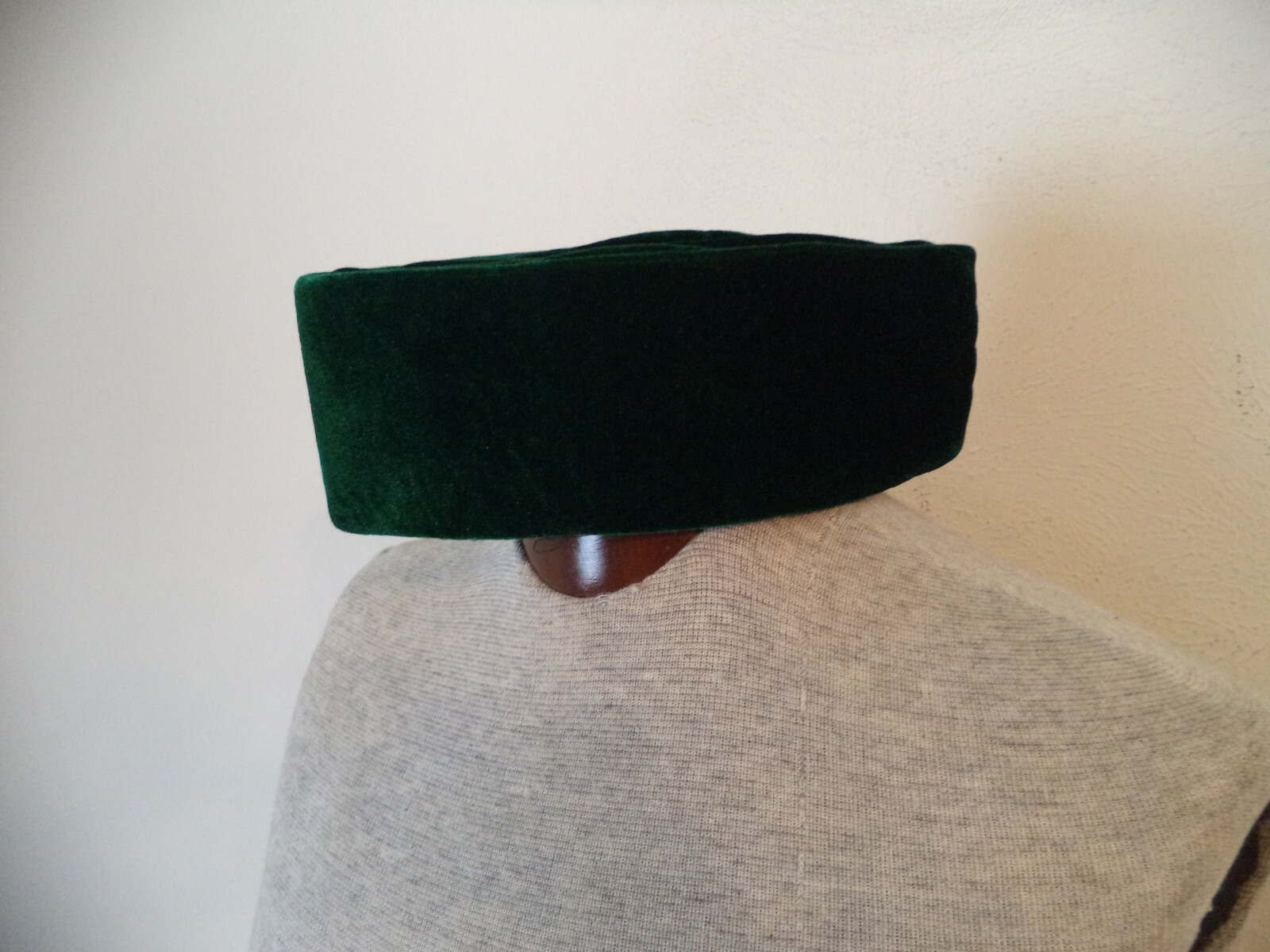 Dark Green Handmade Traditional African/ Middle Easterm Hat. One Size.