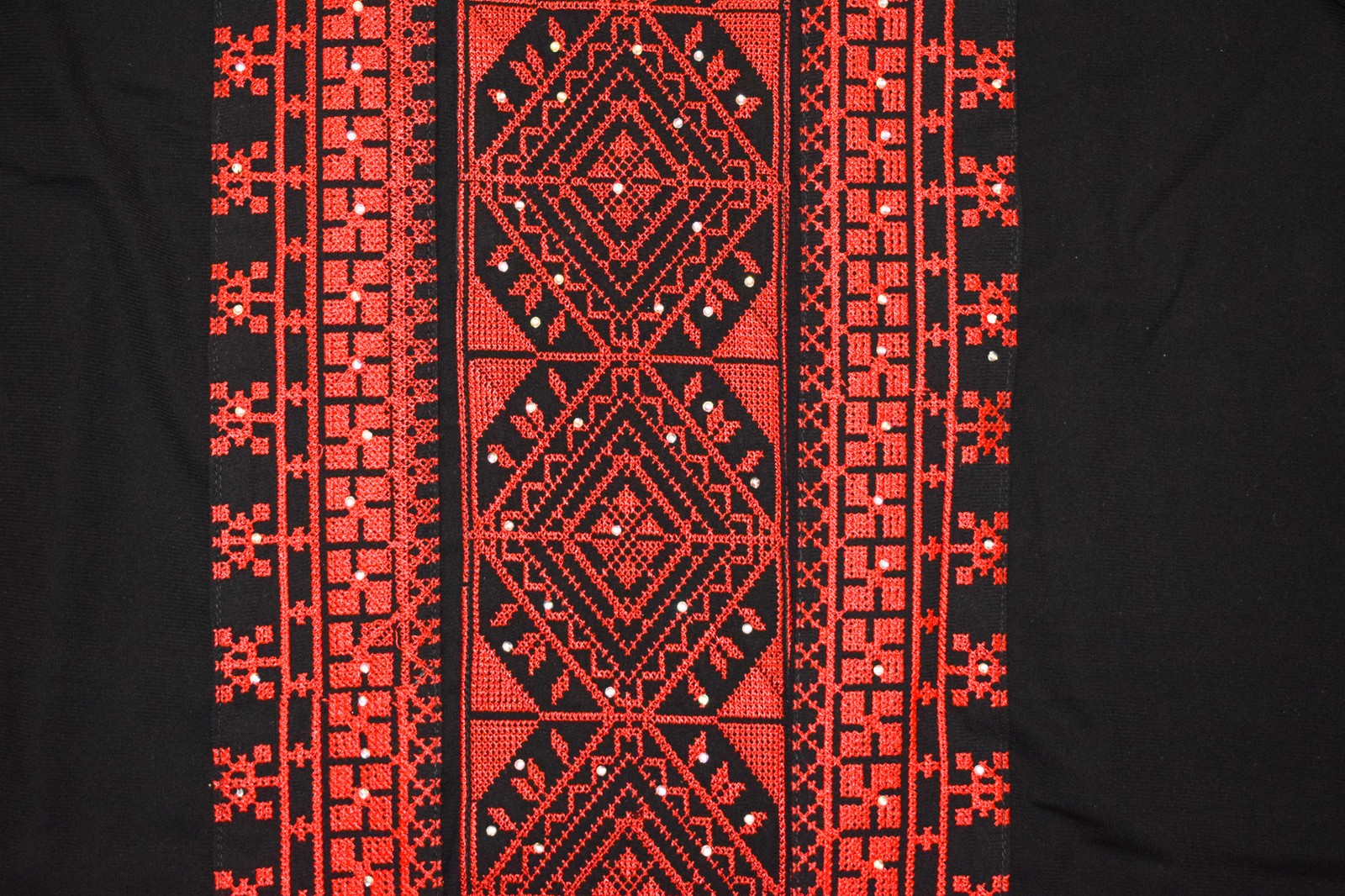 Palestinian Tatreez Kaftan Thobe – Bedouin Style Dress – Boho Caftan Abaya Gown