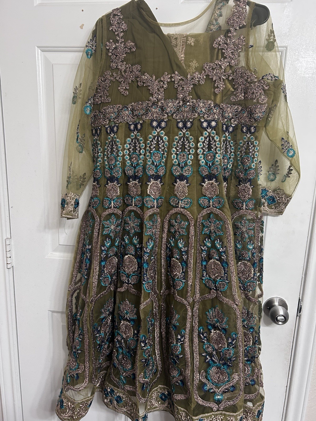 Pakistani Dress Salwar Kameez Ready To Wear Suits Indian Wedding Party 4 Pc L/XL