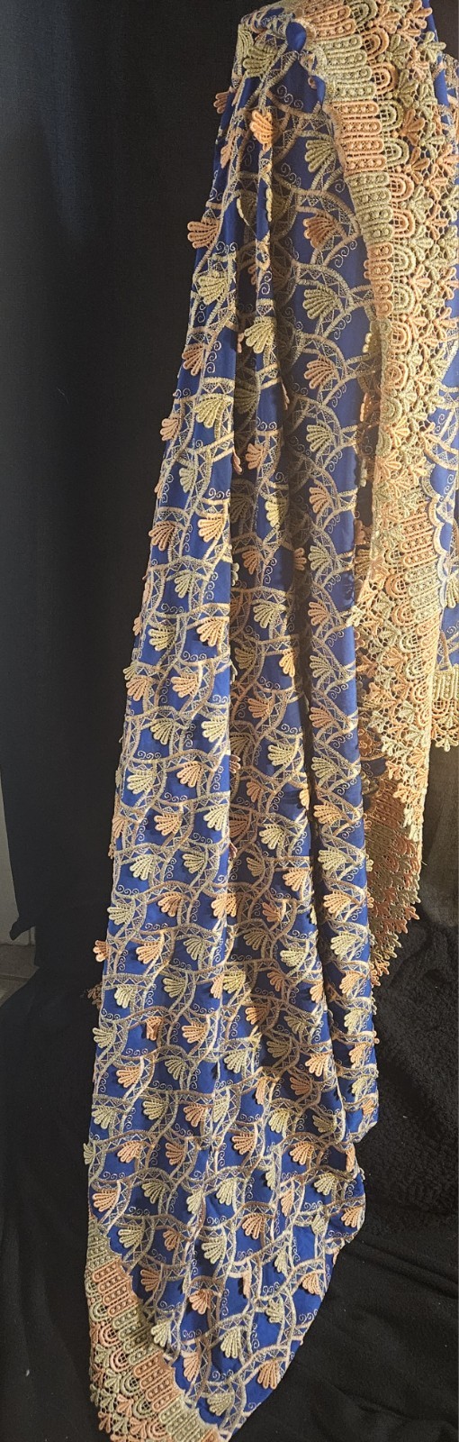 Saree Sari Silķ Blouse Blue With Pink Blue Silver Embroidery