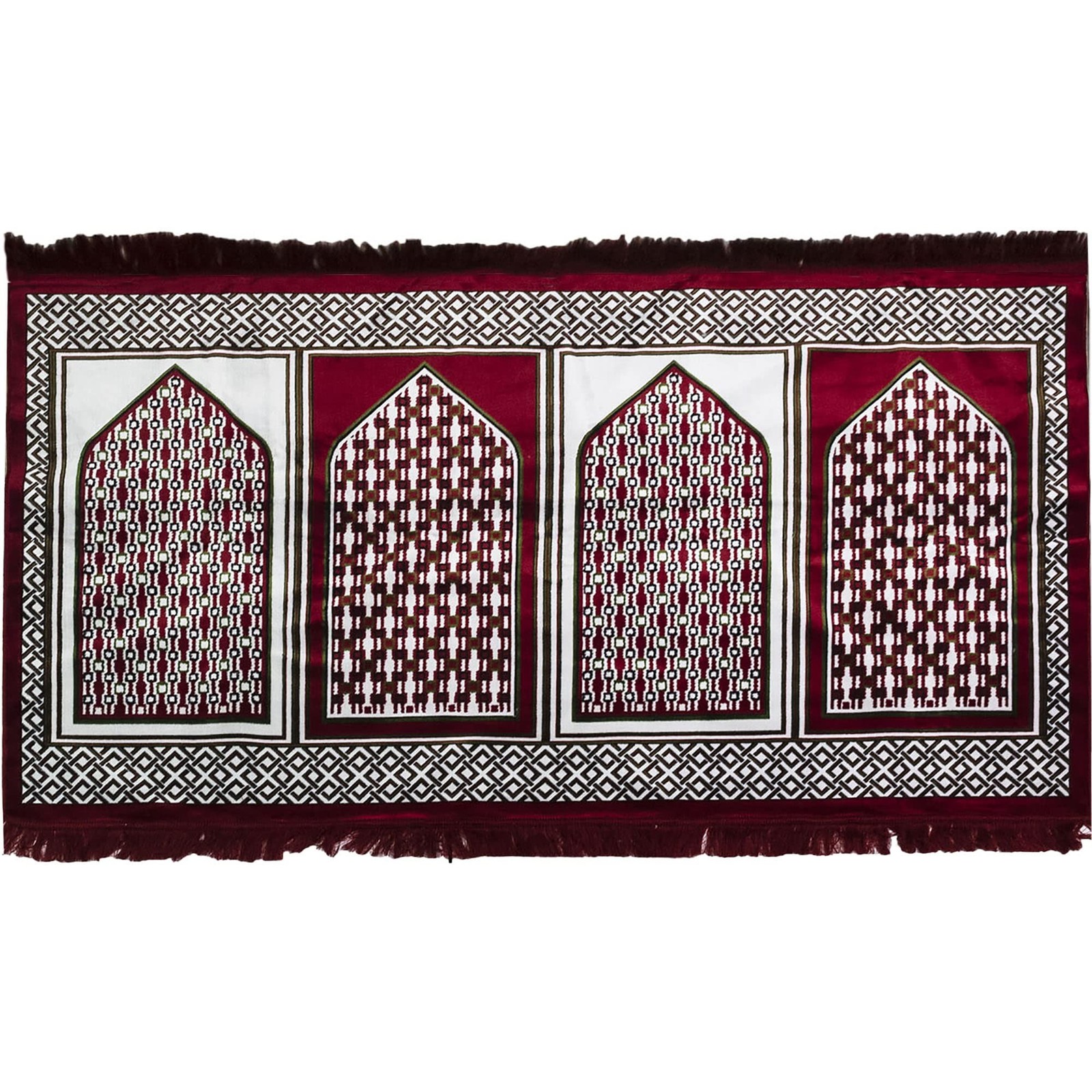 Modefa Turkish Islamic Prayer Rug | Multi Person Janamaz Sajada for Family | …