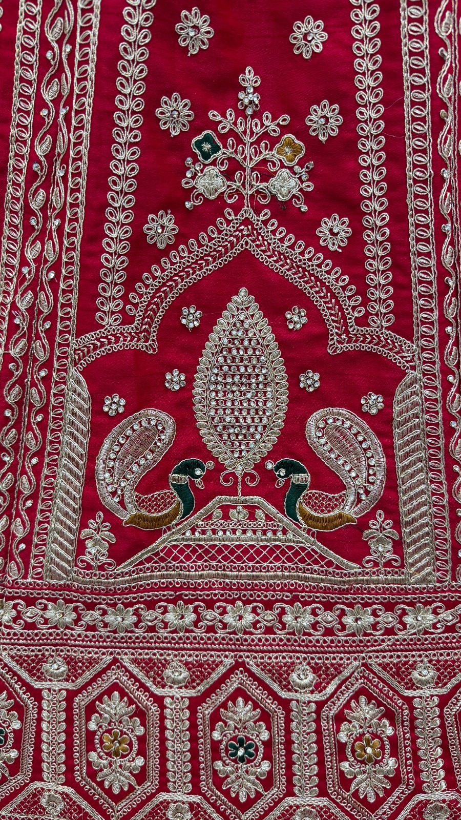 Women’s Silk Lehenga Choli Peacock Embroidery Wedding Party Festive Outfit