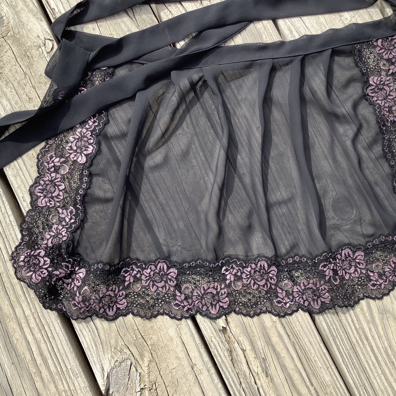 Black Pink LaCe Ruffles Apron, Oktoberfest Apron, Birthday Gift apron For Women