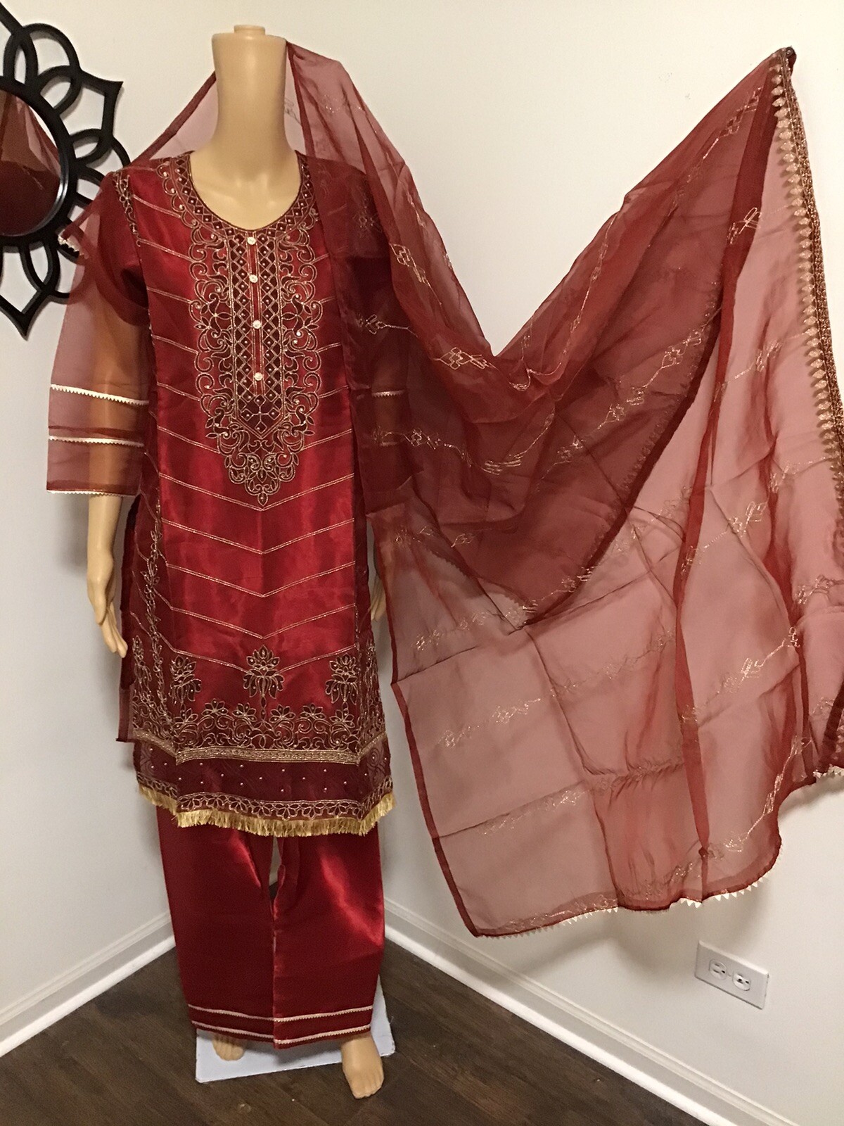 ETHNIC FANCY PARTY DESIGNER TRENDY SALWAR KAMEEZ 3PC SMALL