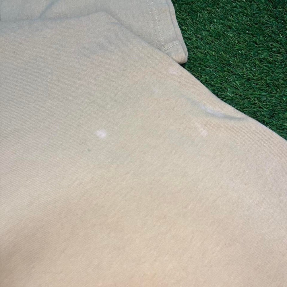 Y2K cream Germany center logo tee