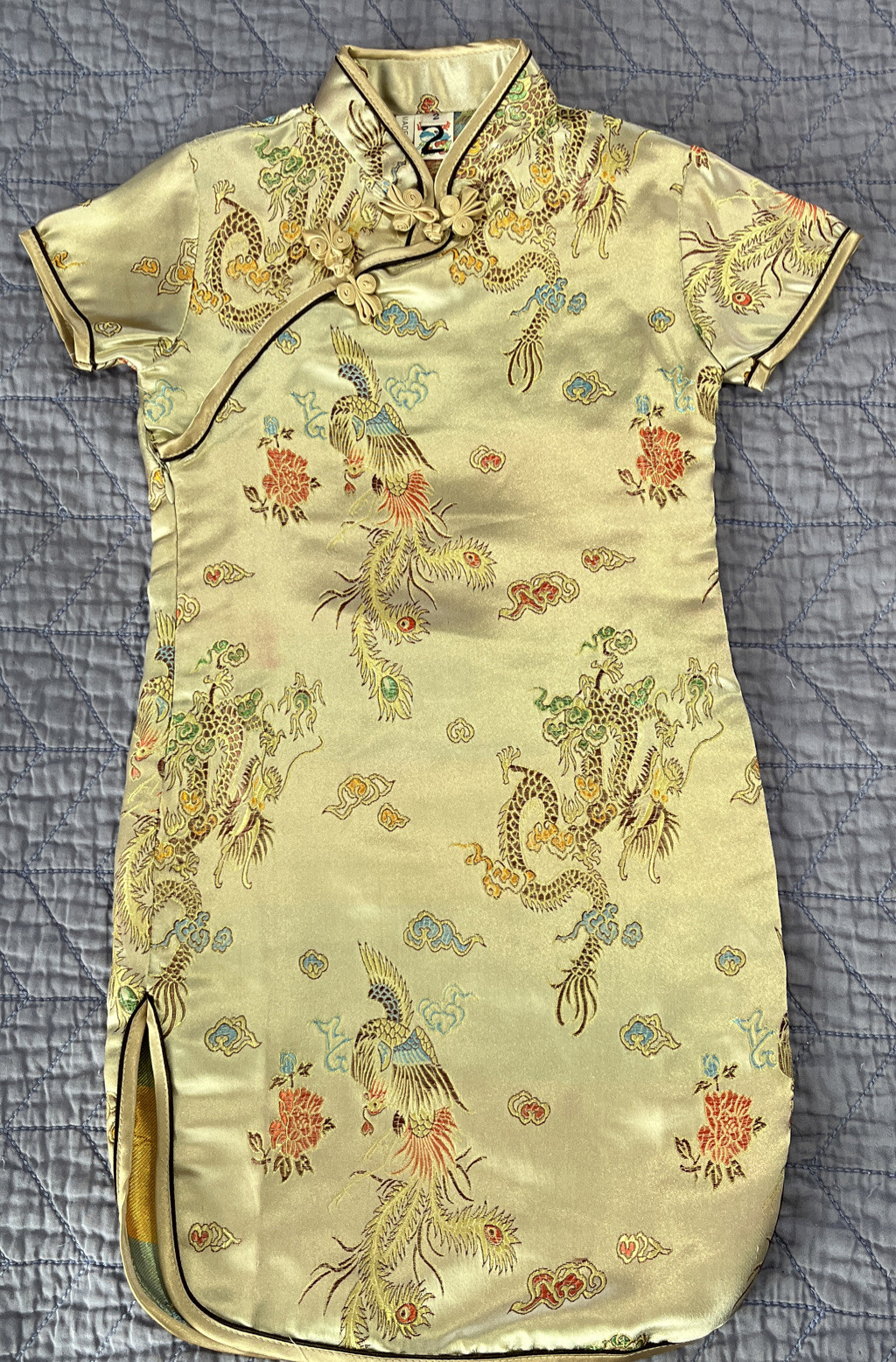 OrientalDress, Size 2 Years, Toddler Girls, Dragon Design, B2D3