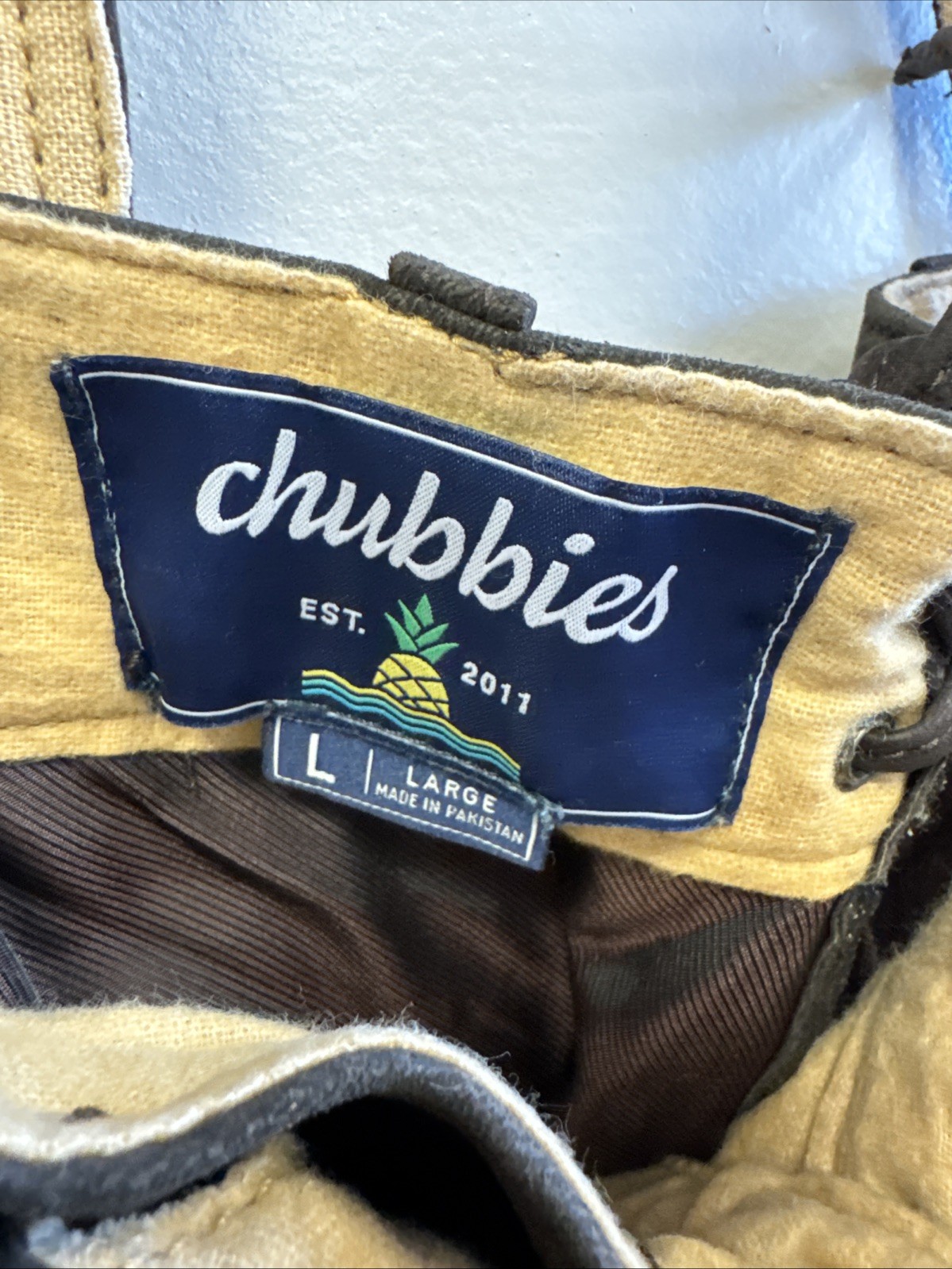 NWT Chubbies Mens Large Lederhosen Brown Suede Lamb Leather German Oktoberfest
