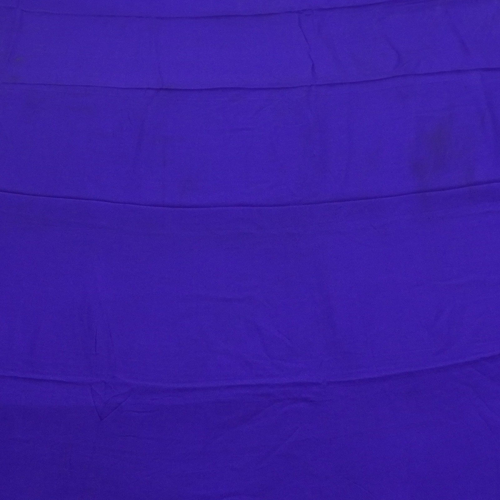 Vintage Blue Sarees 100% Pure Mysore Crepe Silk Zari Woven Sari 5YD Craft Fabric