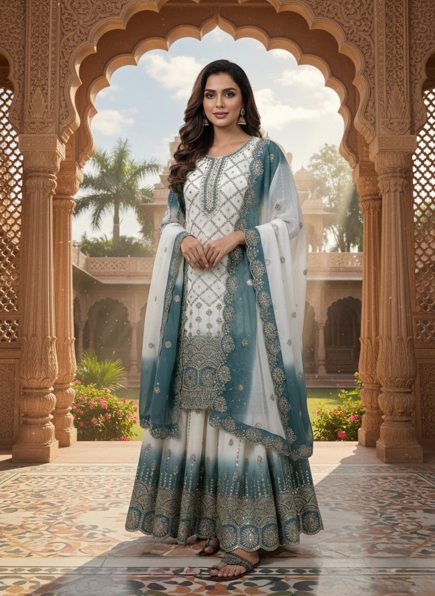 Pakistani Dress Georgette Salwar Suits Kameez Ready To Wear Indian Wedding Party