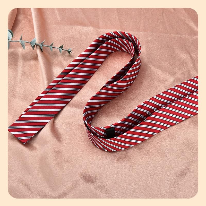 YALLNASL Vintage Polka Dot Ties for Halloween Leopard Print Red Striped