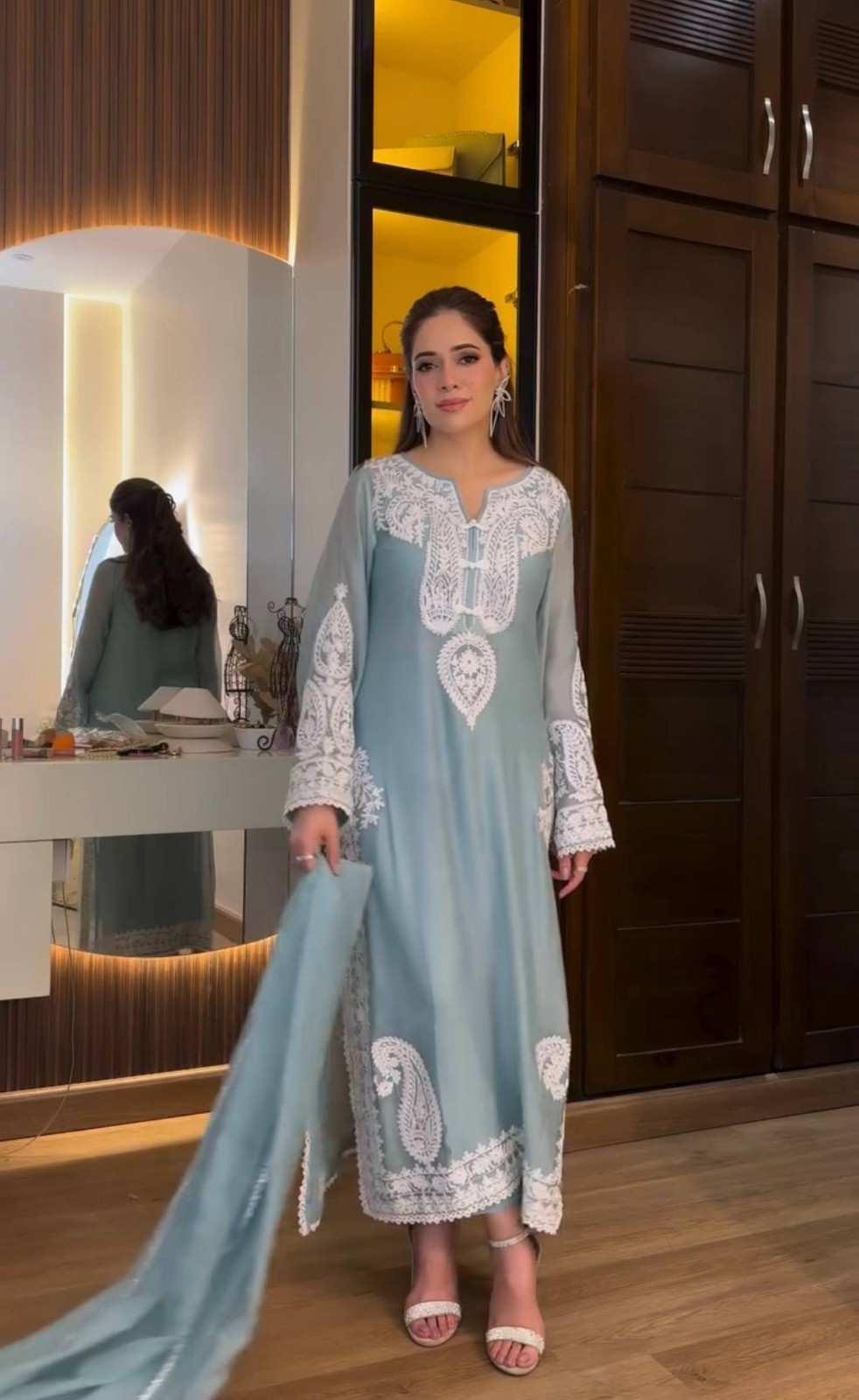 SALWAR KAMEEZ PAKISTANI INDIAN WEDDING PARTY WEAR DRESS BOLLYWOOD SUIT SHARARA