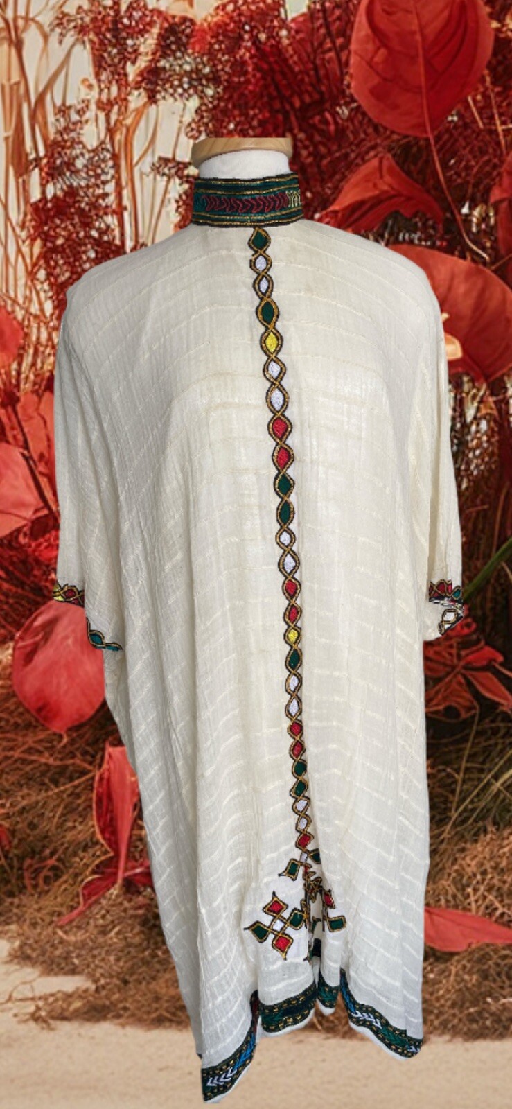 Ethiopian Habesha Traditional Kemis Tebebe, simple African Dress, Gift For Her.