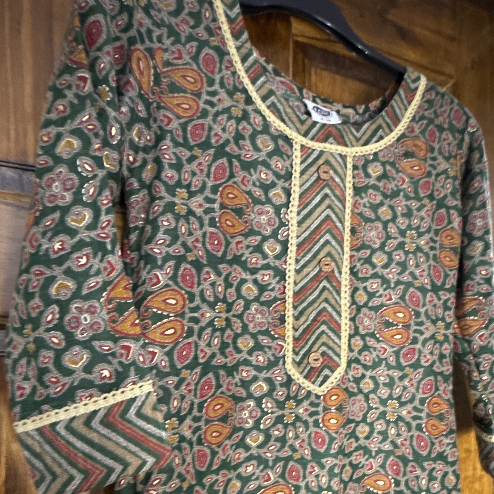 MK Kurtis Women’s Green Printed Cotton Woven Kurti Kurta, Size M (M-38)