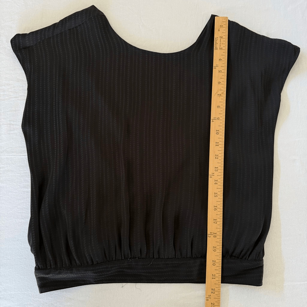 NWT Black Anthropologie Sleevless Blouse M