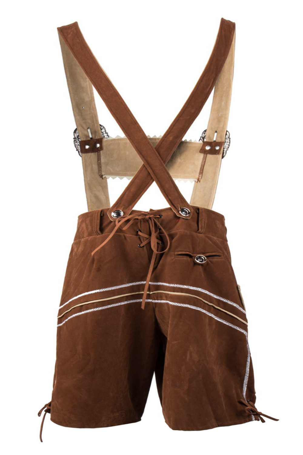 Mens Oktoberfest Bavarian Fancy Dress Costume German Beer Lederhosen S-2XL